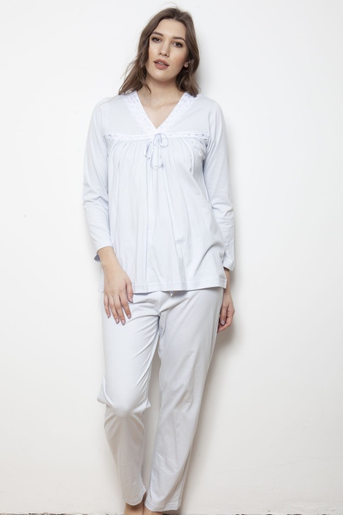 Tanya Mercerised Jersey Slip-On Pyjamas